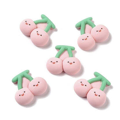 Opaque Resin Cabochons, DIY Accessories, Phone Case Decoration, Cherry