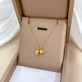 Collier en or minimaliste pour femme - chaîne de collier à serrure élégante et stylée