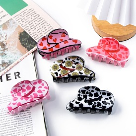 Hat PVC Plastic Claw Hair Clips, Hair Accessories for Women & Girls
