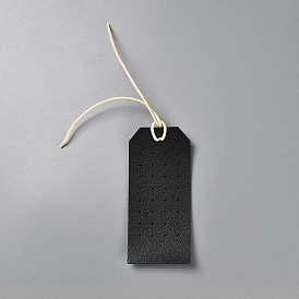 Tragbare Ohrring-Displaykarten aus PU-Leder, Schmuck-Organizer zum Aufhängen für Ohrringe, Rechteck