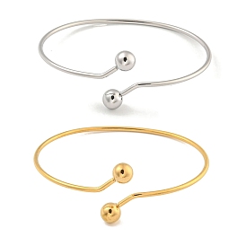 304 из нержавеющей стали манжеты браслеты, браслеты с крутящим моментом для женщин