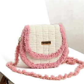 DIY Crossbody Bags Set, Including Velvet Bag Materials