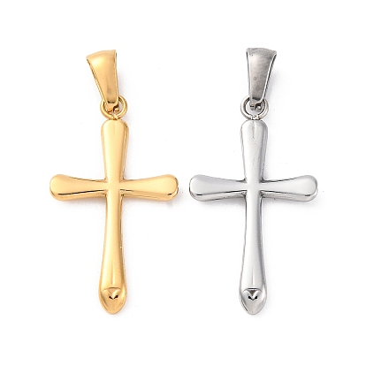 304 подвески из нержавеющей стали, крест прелести, ионное покрытие (ip)