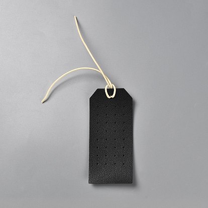 Tragbare Ohrring-Displaykarten aus PU-Leder, Schmuck-Organizer zum Aufhängen für Ohrringe, Rechteck
