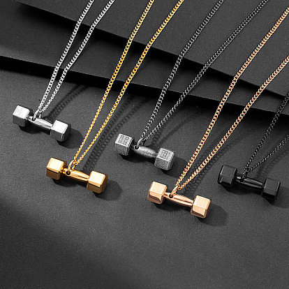 Гантель 304 подвеска из нержавеющей стали ожерелья