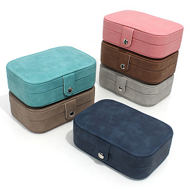 PU Leather with Lint Jewelry Storage Box, Travel Portable Jewelry Case, for Necklaces, Rings, Earrings and Pendants
