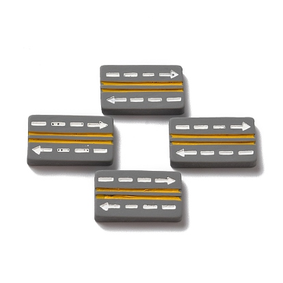 Opaque Resin Cabochons, Road