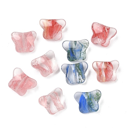 Стеклянные бусины, бабочка