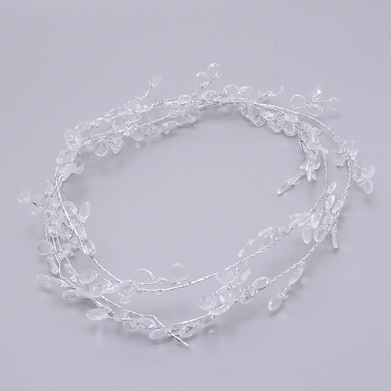 Acrylic Beads Garland Beaded String Garlands, for Wedding, Birthday Party Decorations, Teardrop