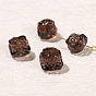 Natural Obsidian Carved Beads, Lion Heads