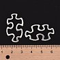 Tibetan Style Alloy Linking Rings, Autism Puzzle Jigsaw, Cadmium Free & Lead Free, 30x18x3mm