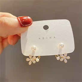 Chic Pearl Earrings with Unique Design and Sophisticated Style - Double Wearable for Fashion-forward Women