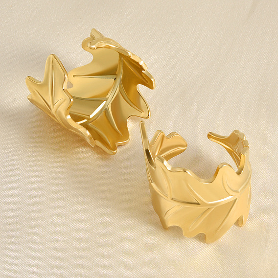 304 открытые кольца-манжеты из нержавеющей стали для женщин, лист