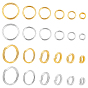 180шт 12 стили латунные разрезные кольца, кольца с двойными петлями