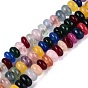 Dyed Natural White Jade Beads Strands, Rondelle