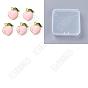 Light Gold Plated Alloy Enamel Pendants, Peach