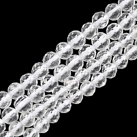 Природных кристаллов кварца бисер нитей, граненые, горного хрусталя, круглые