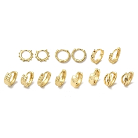 Brass Huggie Hoop Earrings for Women