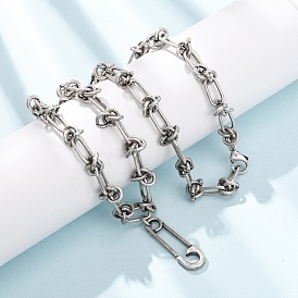 Винтажные кулоны-булавки из нержавеющей стали унисекс