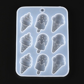 Moldes de silicona de grado alimenticio para helados, para fondant, pastel, caramelo, galleta, resina uv, fabricación de joyas de resina epoxi