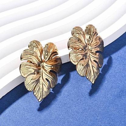 304 из нержавеющей стали листьев серьги стержня, ионное покрытие (ip)