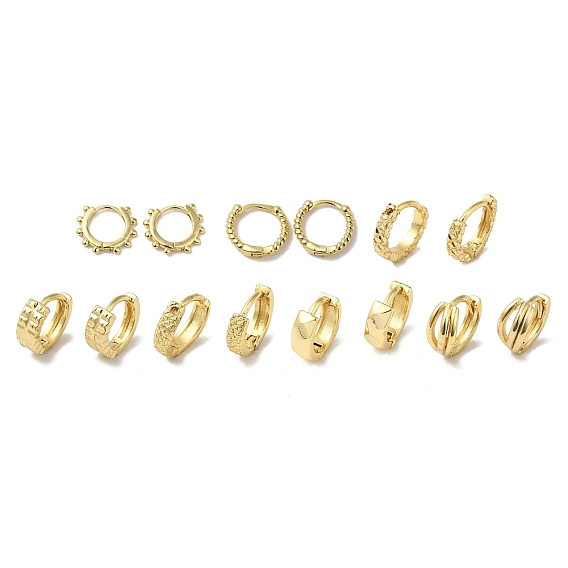 Латунные серьги-кольца для женщин