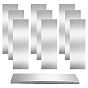 45Pcs 9 Styles 304 Stainless Steel Sheets, Rectangle