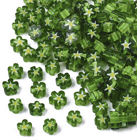 Des billes de verre, fleur