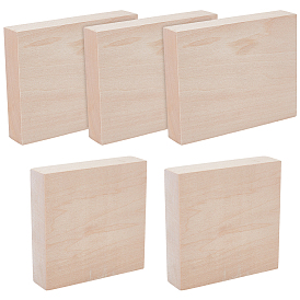 5 шт. 2 стили липы квадратный блок, поделки товары для рукоделия, Прямоугольник и квадрат