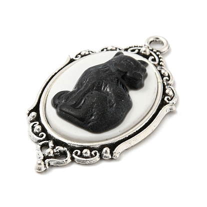 Gothic Style Alloy with Resin Pendants