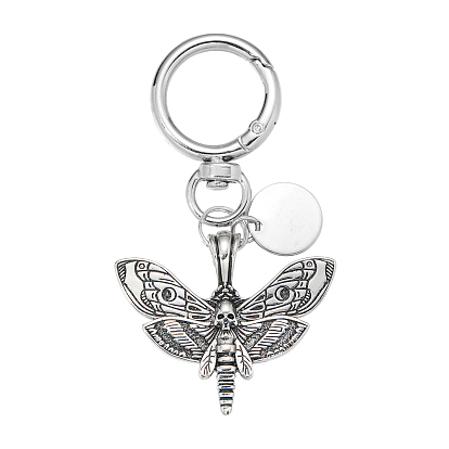 304 подвесное украшение из нержавеющей стали, бабочка, с поворотными застежками сплава