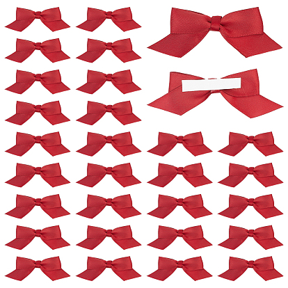 60шт. самоклеящихся полиэстеровых бантиков для подарочных коробок и упаковочных аксессуаров