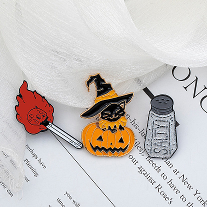 Halloween Enamel Pin, Alloy Brooch for Backpack Clothes