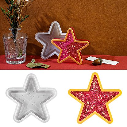 Силиконовые формы со звездами, формы для литья смолы, для уф-смолы, изготовление изделий из эпоксидной смолы