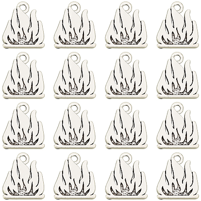 50 шт. Подвески из сплава в тибетском стиле, костер, без свинца и без кадмия