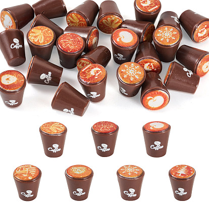 25 шт. смоляные кофейные модели украшений, микропейзаж, украшения кукольного домика