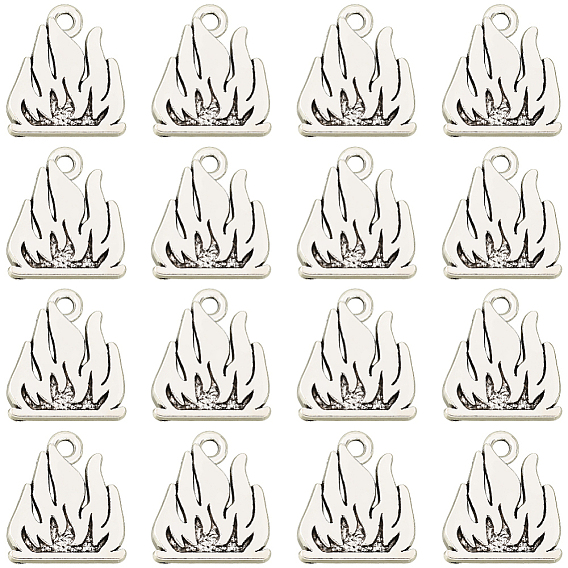 50 шт. Подвески из сплава в тибетском стиле, костер, без свинца и без кадмия