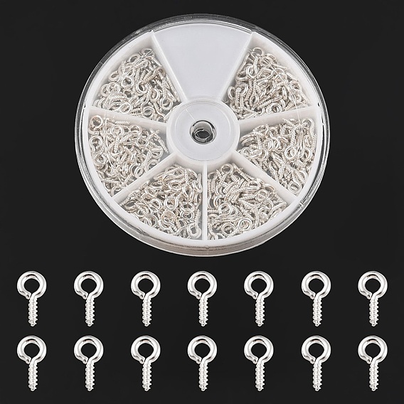 300 шт. Железные винты с ушком, за половину пробурено бисера