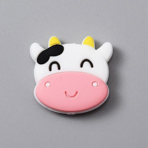 Silicone Beads, Cow