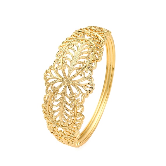 Полые латунные браслеты с шарнирами для женщин, долговечный, без кадмия и без свинца