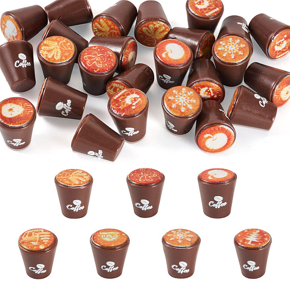 25 шт. смоляные кофейные модели украшений, микропейзаж, украшения кукольного домика