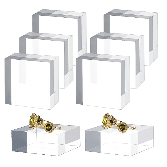 8шт. акриловое шасси, аксессуары для рамы дисплея, квадратный