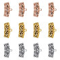 Alloy Tube Bails, Loop Bails, Curved Tube Filigree Bail Beads