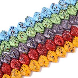 Бусы лэмпворк ручной работы, формы раковины