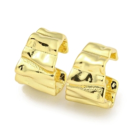 Brass Cuff Earrings, for Women, Fold Charm