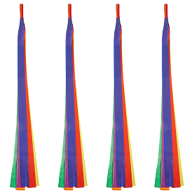 4 шт. полиэстеровые танцевальные ленты, Радужная лента для художественной гимнастики для детей