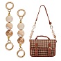 Bag Chain Straps, with ABS Plastic Imitation Pearl Beads and Light Gold Alloy Spring Gate Rings, for Bag Replacement Accessories