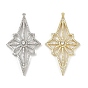 Латунные микро проложить кубического циркония подвески, Полярная звезда, долговечный, без кадмия и без свинца, стойки покрытие