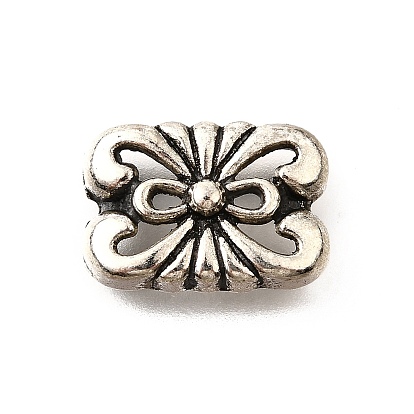 Сплавочные овальные бусины тибетского стиля , без кадмия и без свинца, прямоугольные