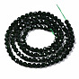 Synthetic Green Goldstone Beads Strands, Round, Faceted